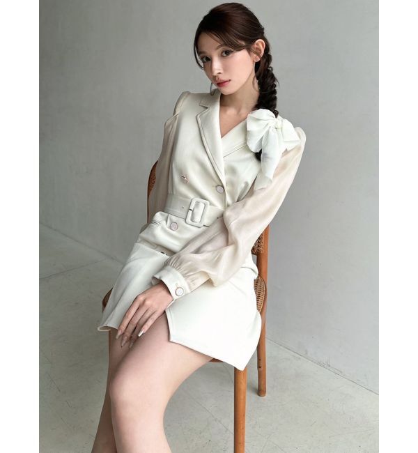 RESEXXY「スリーブシアーミニワンピース」|ワンピース|