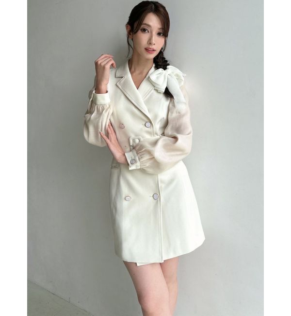 RESEXXY「スリーブシアーミニワンピース」|ワンピース|