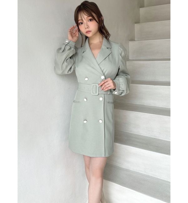 RESEXXY「スリーブシアーミニワンピース」|ワンピース|