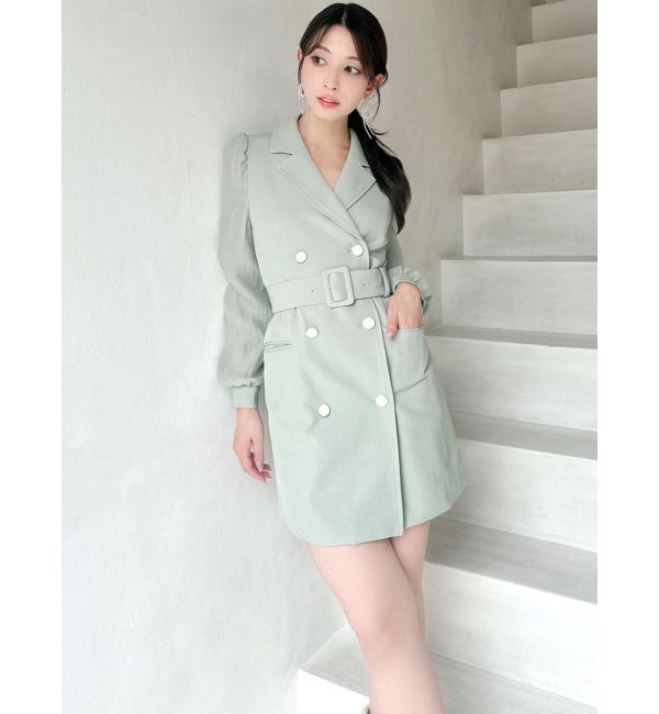 RESEXXY「スリーブシアーミニワンピース」|ワンピース|