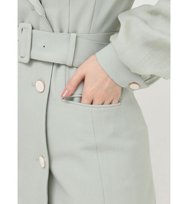 RESEXXY「スリーブシアーミニワンピース」|ワンピース|