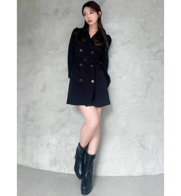 RESEXXY「スリーブシアーミニワンピース」|ワンピース|