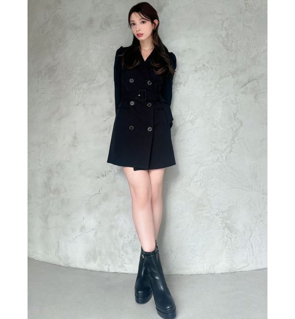 RESEXXY「スリーブシアーミニワンピース」|ワンピース|