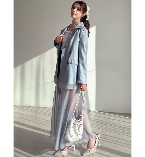 RESEXXY「シアーレイヤードジャケット」|テーラードジャケット|