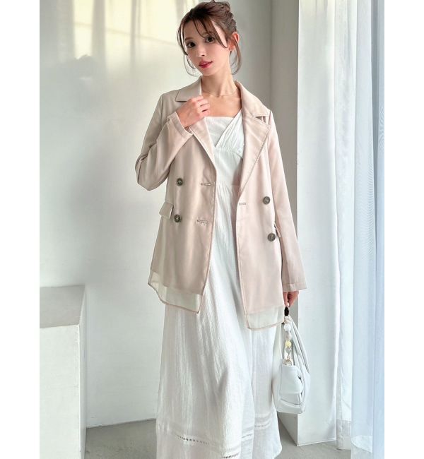 RESEXXY「シアーレイヤードジャケット」|テーラードジャケット|