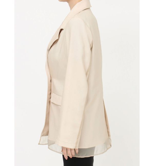 RESEXXY「シアーレイヤードジャケット」|テーラードジャケット|