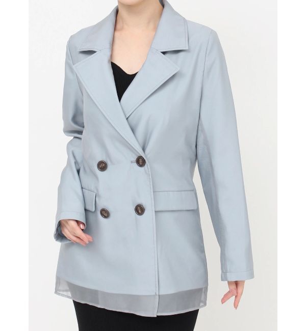 RESEXXY「シアーレイヤードジャケット」|テーラードジャケット|