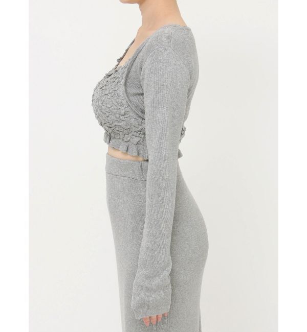 RESEXXY「シャーリングニットトップス【セットアップ着用可能】」|ニット・セーター|