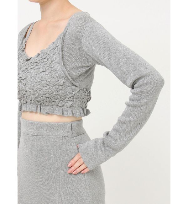 RESEXXY「シャーリングニットトップス【セットアップ着用可能】」|ニット・セーター|