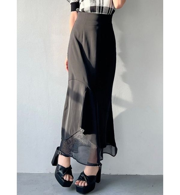 RESEXXY「シアードッキングマーメイドスカート」|スカート|ブラック