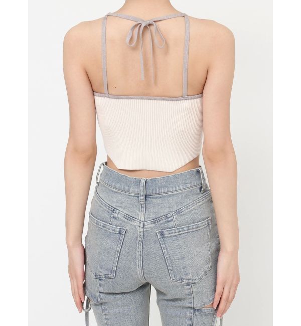 RESEXXY「アメスリクロップドニットトップス」|キャミソール|