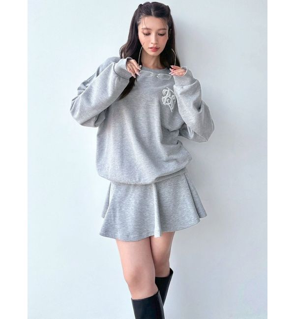 RESEXXY「スウェットフレアミニスカート【セットアップ着用可能】」|スカート|