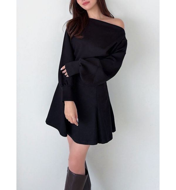 RESEXXY「スウェットフレアミニスカート【セットアップ着用可能】」|スカート|ブラック