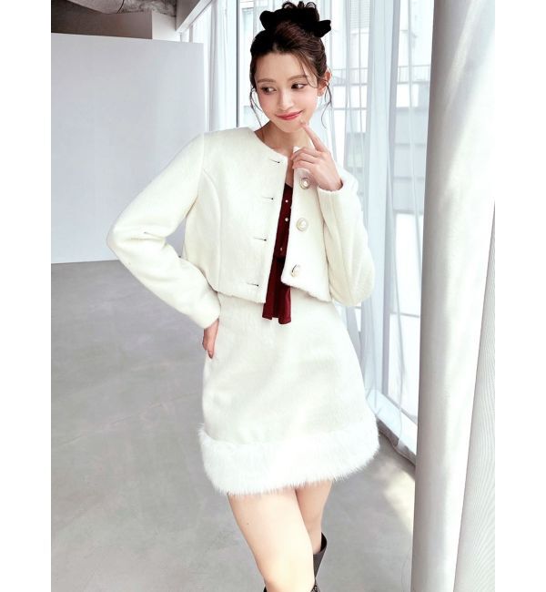 RESEXXY「フェイクファーミニスカート【セットアップ着用可能】」|スカート|