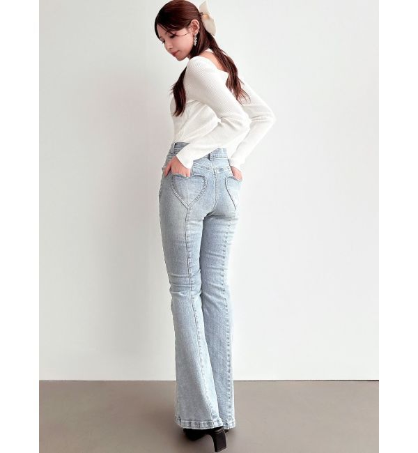 RESEXXY「ハートポケットデニムパンツ」|デニム|