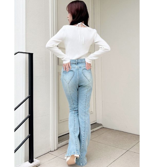 RESEXXY「ハートポケットデニムパンツ」|デニム|