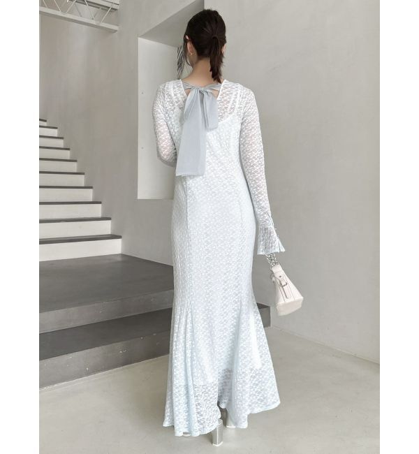 dazzlin「バックリボンレースワンピース」|ワンピース|