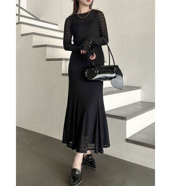 dazzlin「バックリボンレースワンピース」|ワンピース|