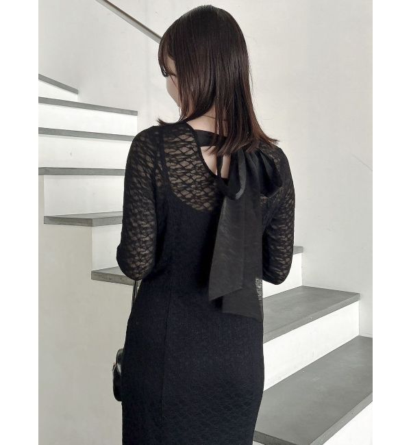 dazzlin「バックリボンレースワンピース」|ワンピース|