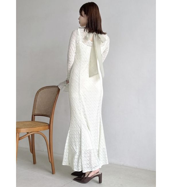 dazzlin「バックリボンレースワンピース」|ワンピース|