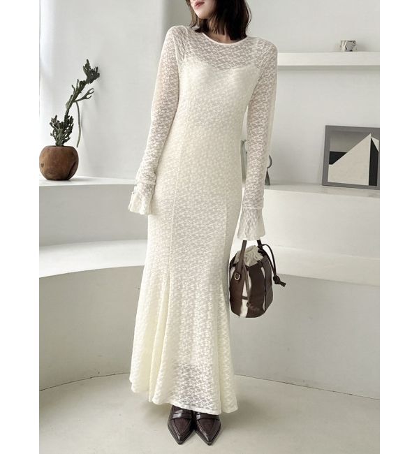 dazzlin「バックリボンレースワンピース」|ワンピース|