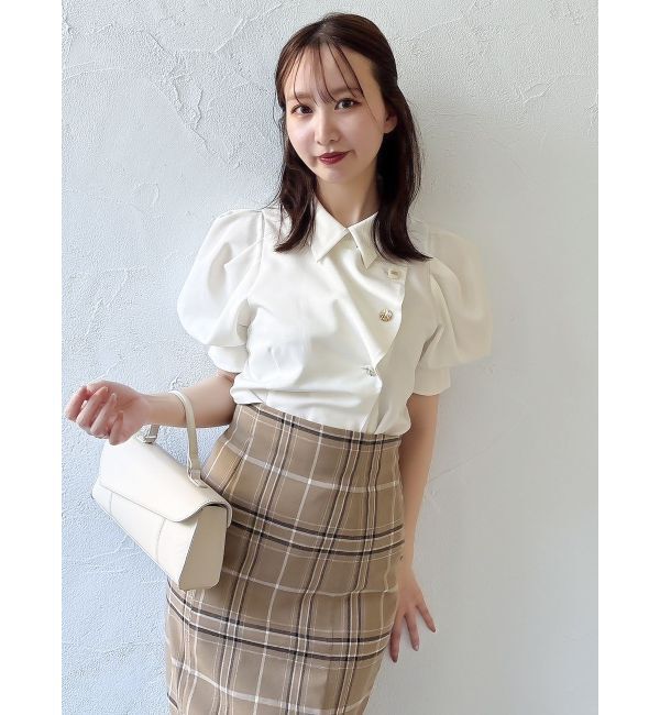 dazzlin「【再生産/新色登場】マルチボタンデザインブラウス」|シャツ・ブラウス|