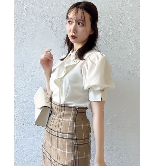 dazzlin「【再生産/新色登場】マルチボタンデザインブラウス」|シャツ・ブラウス|