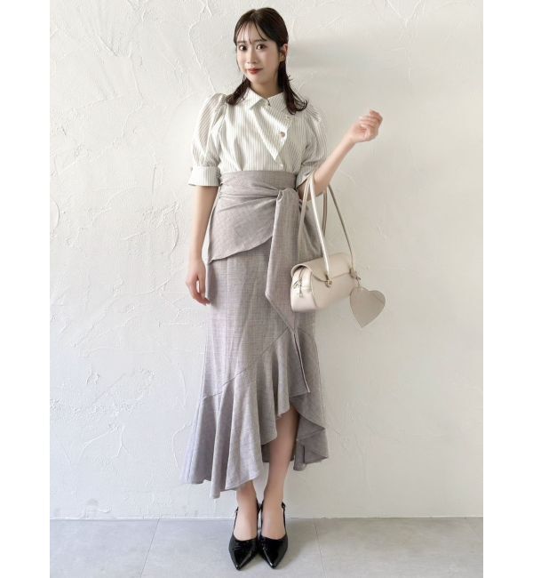 dazzlin「【再生産/新色登場】マルチボタンデザインブラウス」|シャツ・ブラウス|