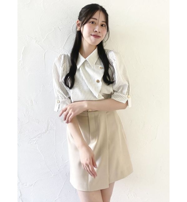 dazzlin「【再生産/新色登場】マルチボタンデザインブラウス」|シャツ・ブラウス|
