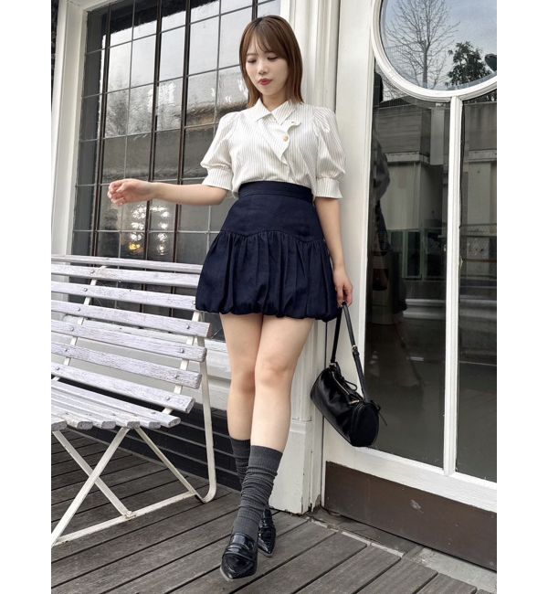 dazzlin「【再生産/新色登場】マルチボタンデザインブラウス」|シャツ・ブラウス|