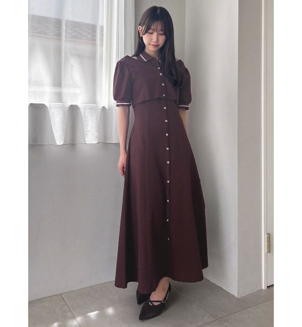 dazzlin「【POLO BCSコラボ/再生産】レイヤードポロワンピース」|ワンピース|