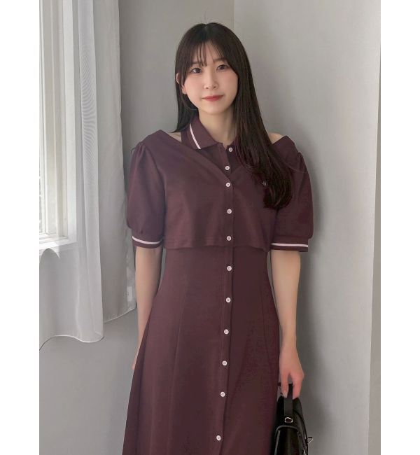 dazzlin「【POLO BCSコラボ/再生産】レイヤードポロワンピース」|ワンピース|