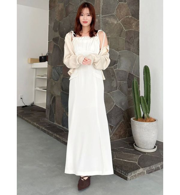 dazzlin「レイヤードライクリボンキャミワンピース」|ワンピース|