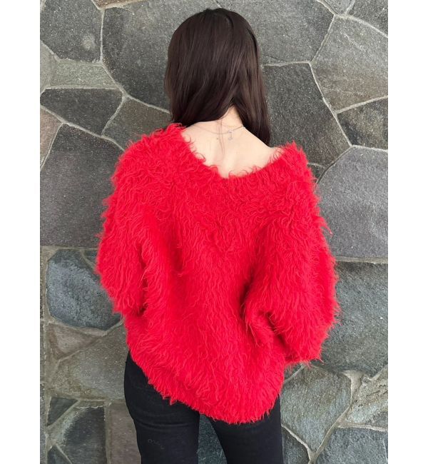 dazzlin「リップルカールVネックニット」|ニット・セーター|