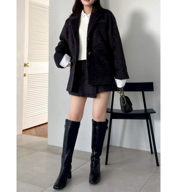 dazzlin「シャギーテーラージャケット」|テーラードジャケット|