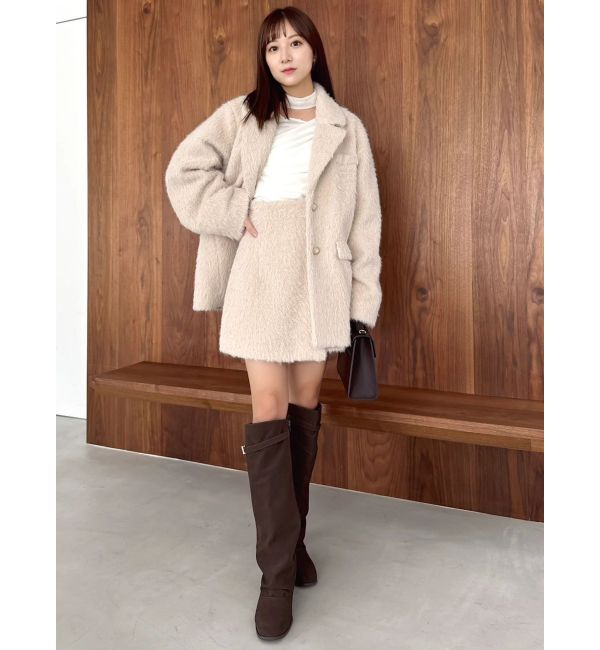 dazzlin「シャギーテーラージャケット」|テーラードジャケット|