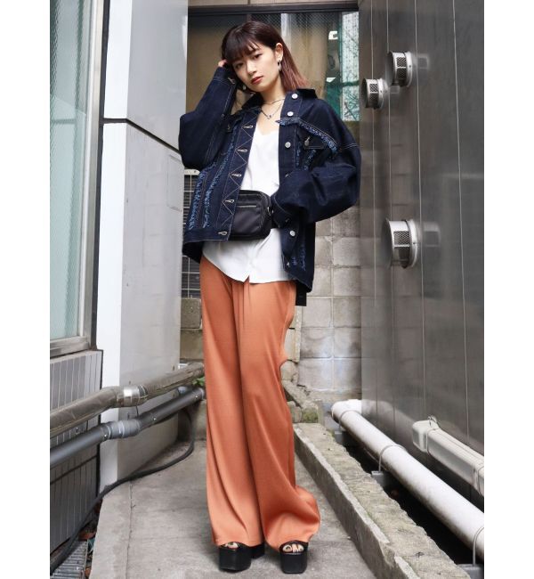 EMODA「アシンメトリーベルトストラップトップス」|Tシャツ・カットソー|