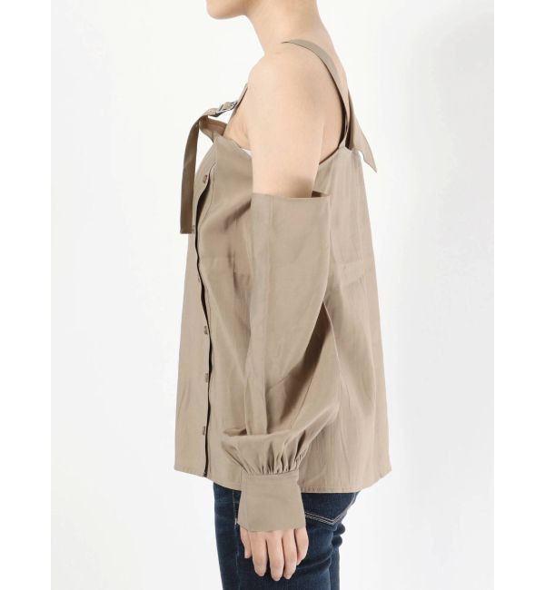 EMODA「アシンメトリーベルトストラップトップス」|Tシャツ・カットソー|