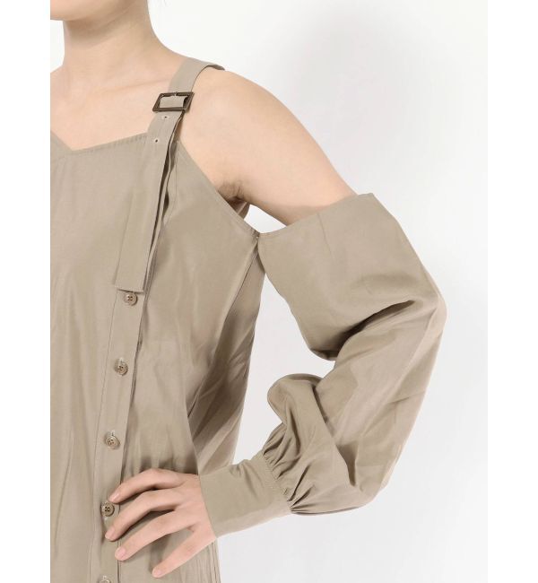 EMODA「アシンメトリーベルトストラップトップス」|Tシャツ・カットソー|