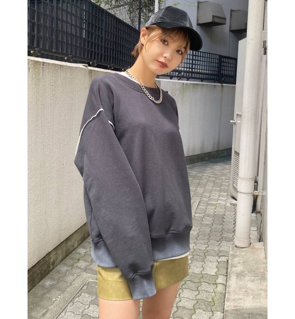 EMODA「レイヤーダメージルーズプルオーバー」|Tシャツ・カットソー|