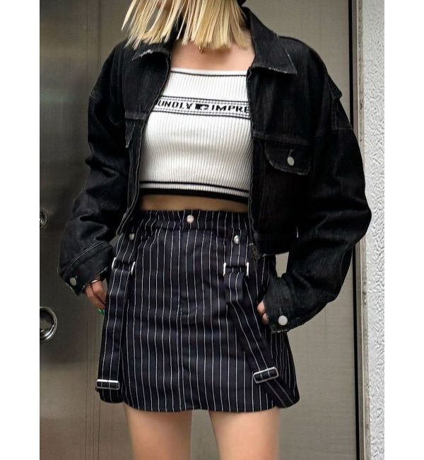 EMODA「ハングサスペンダーミニスカート」|スカート|