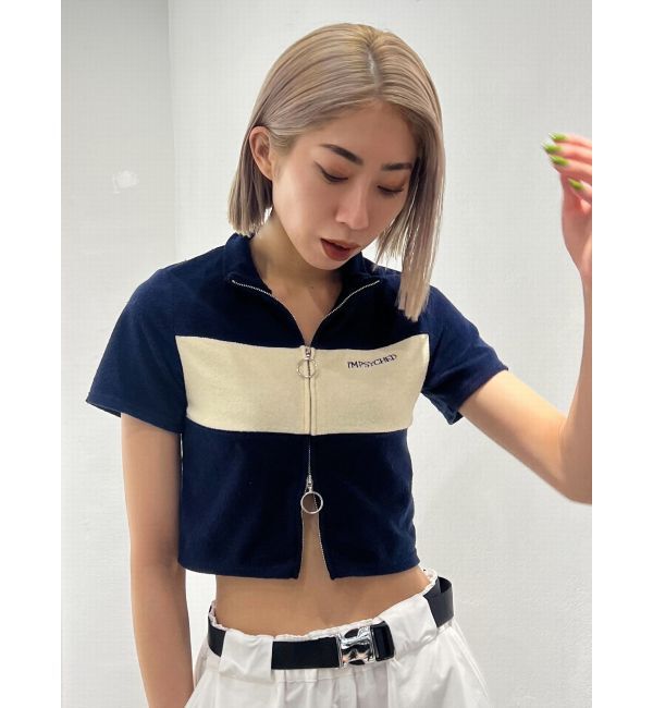 EMODA「パイルジップカラートップ」|Tシャツ・カットソー|