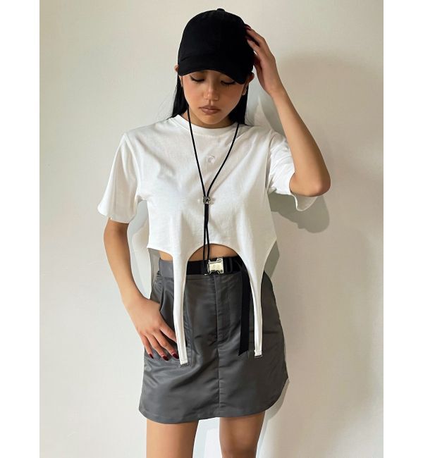 EMODA「ガーターロゴトップ」|Tシャツ・カットソー|