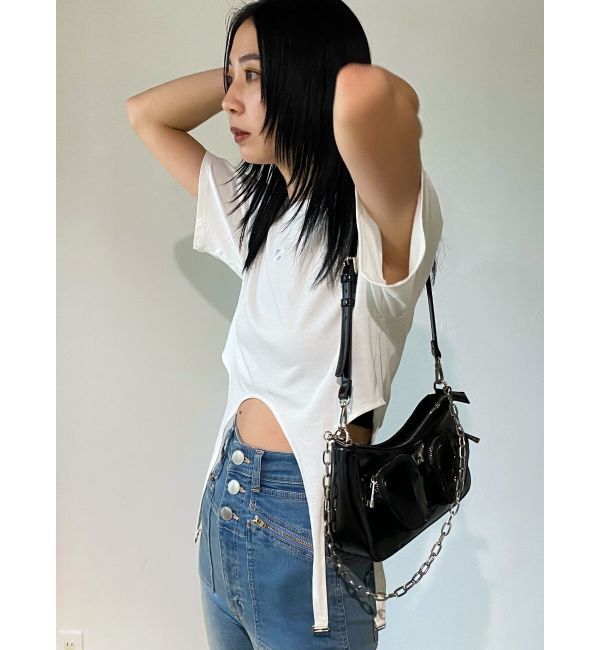 EMODA「ガーターロゴトップ」|Tシャツ・カットソー|