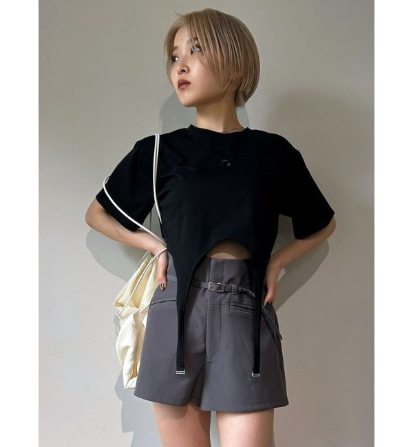 EMODA「ガーターロゴトップ」|Tシャツ・カットソー|