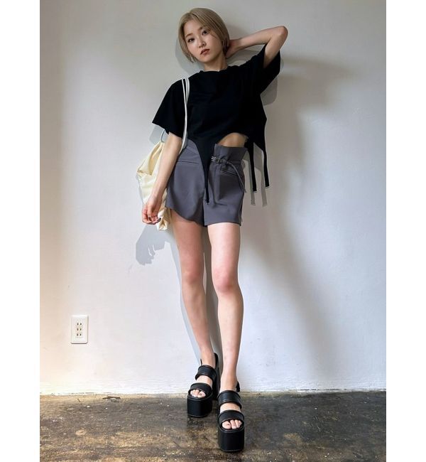 EMODA「ガーターロゴトップ」|Tシャツ・カットソー|