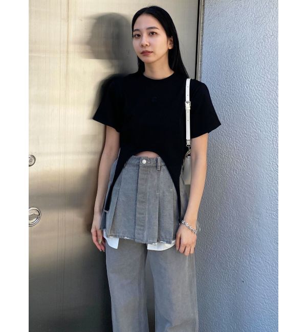 EMODA「ガーターロゴトップ」|Tシャツ・カットソー|