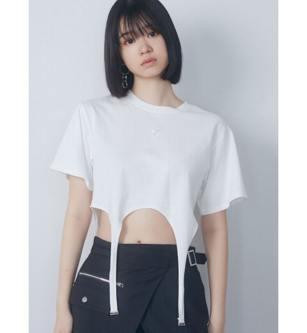 EMODA「ガーターロゴトップ」|Tシャツ・カットソー|