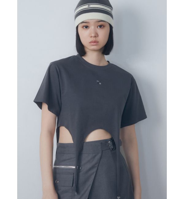 EMODA「ガーターロゴトップ」|Tシャツ・カットソー|