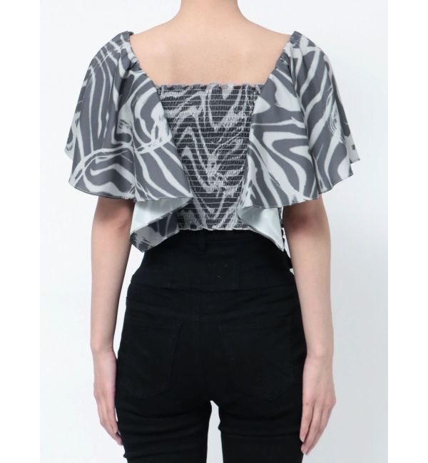 EMODA「ペタルスリーブショートトップ」|Tシャツ・カットソー|